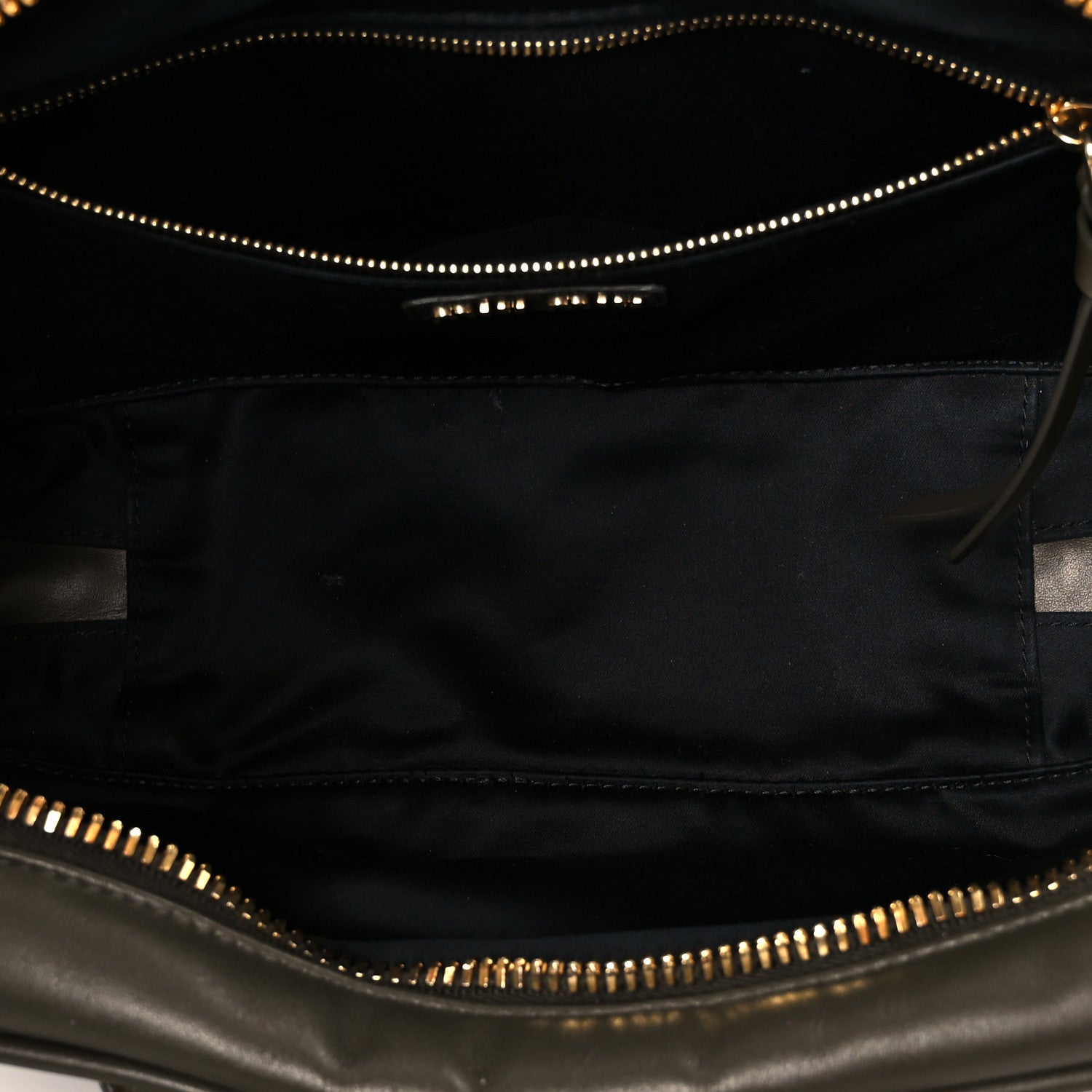 Calfskin Arcadie Top Handle Bag Military Green