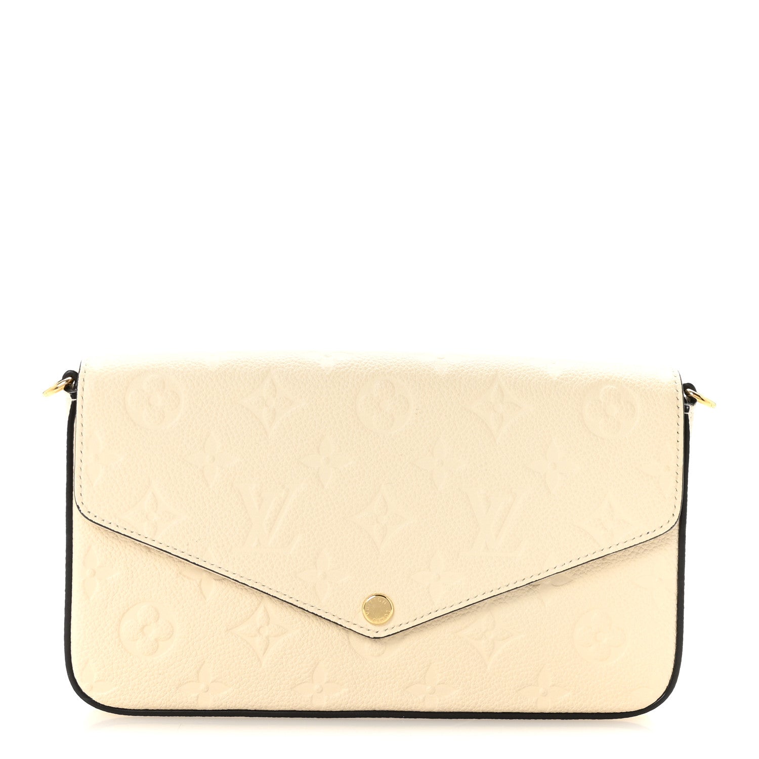 Empreinte Pochette Felicie Chain Wallet Cream