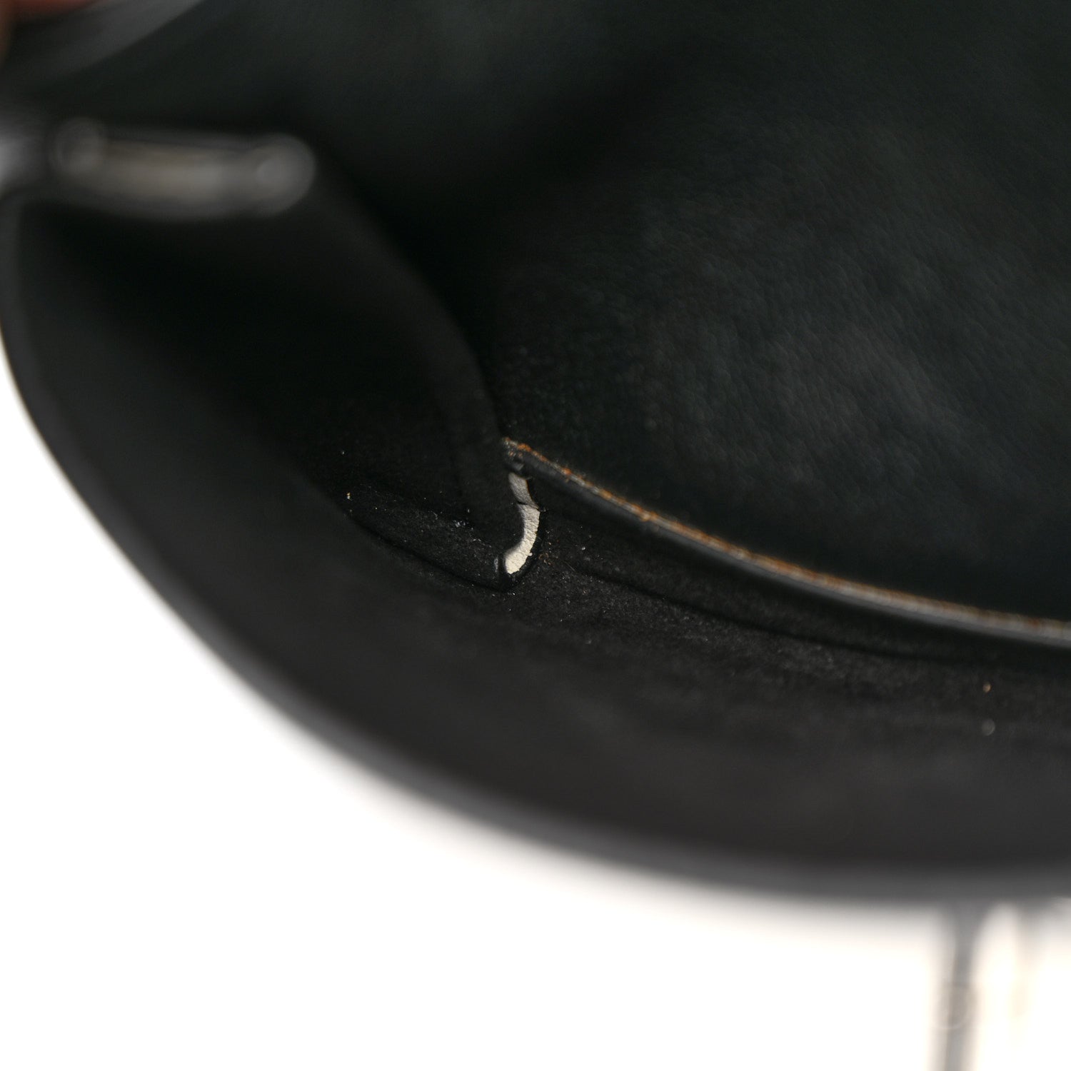 Soft Calfskin Embroidered My Lockme Chain Bag BB Black Snow White