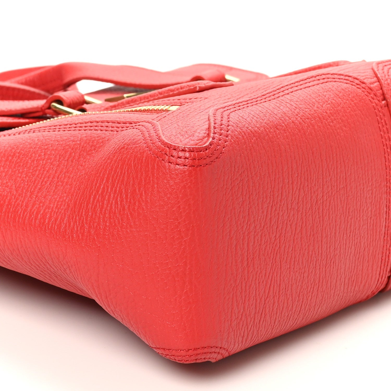 Textured Calfskin Medium Pashli Satchel Red