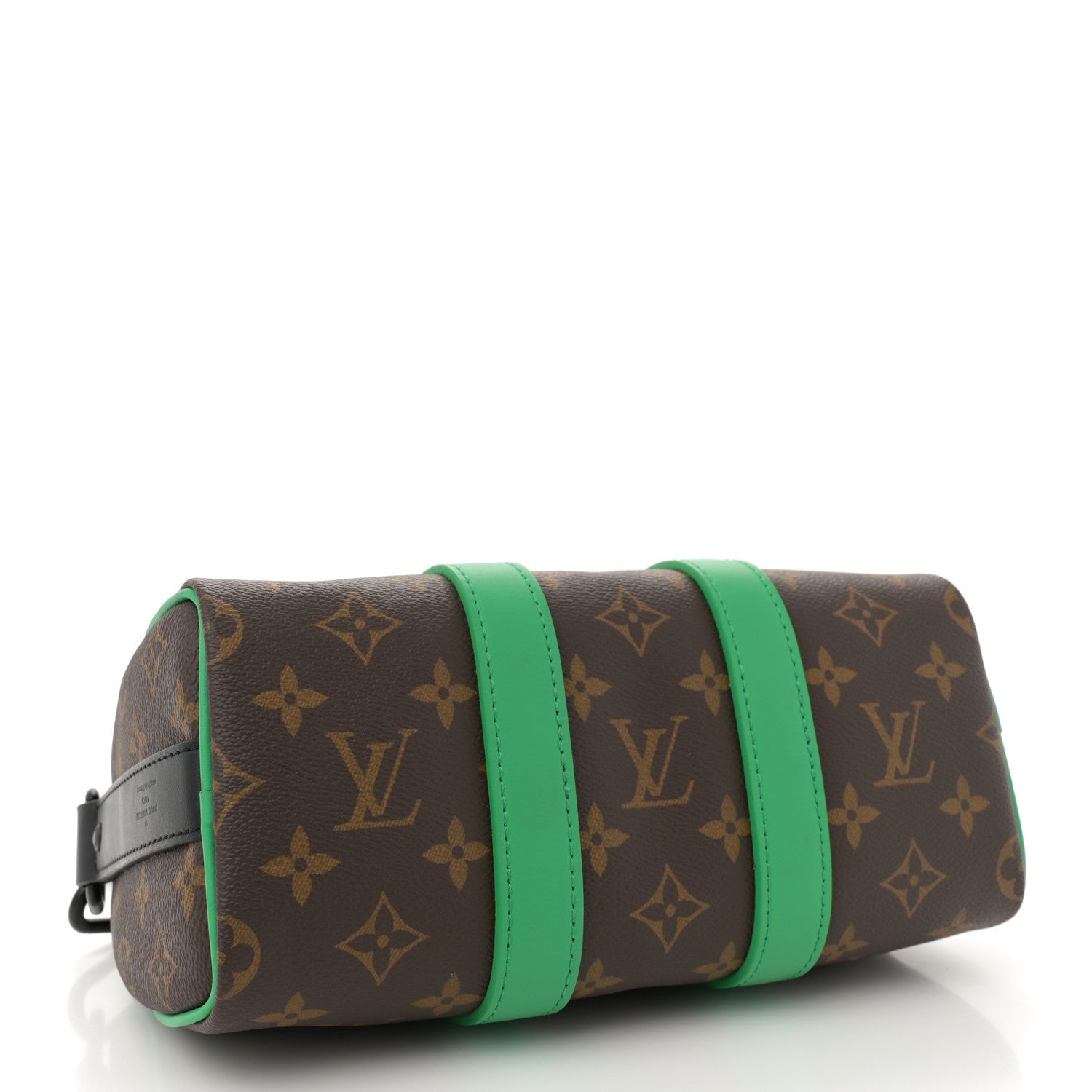 Monogram Macassar Keepall Bandouliere 25 Minty Green