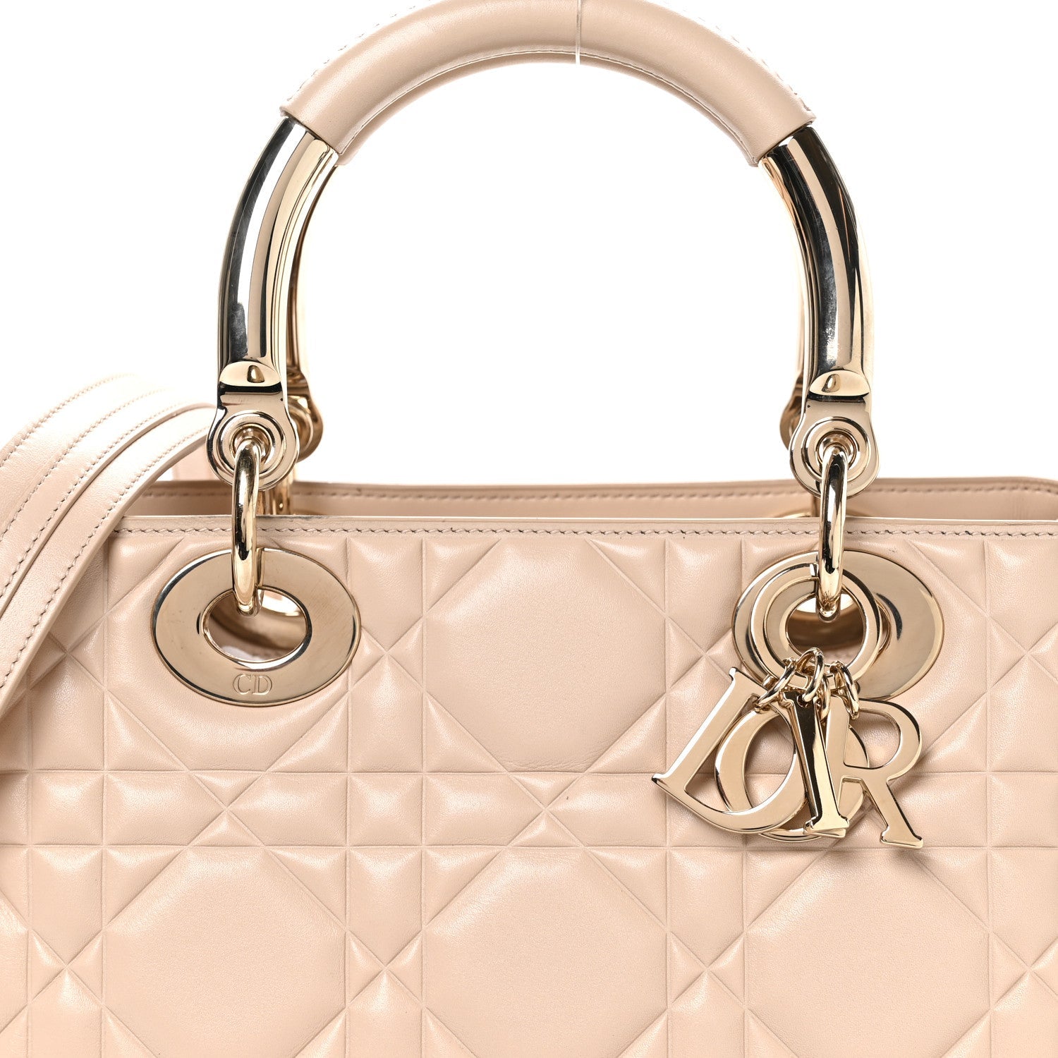 Calfskin Cannage Medium The Lady 95.22 Beige