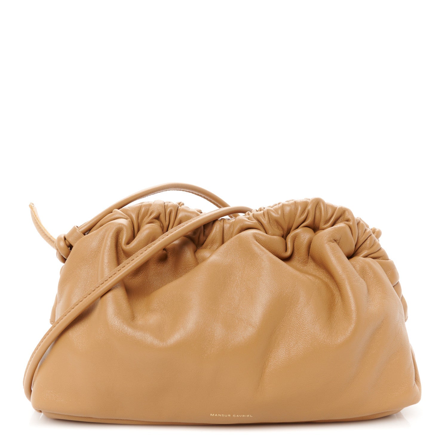 Lambskin Cloud Mini Clutch Caramel