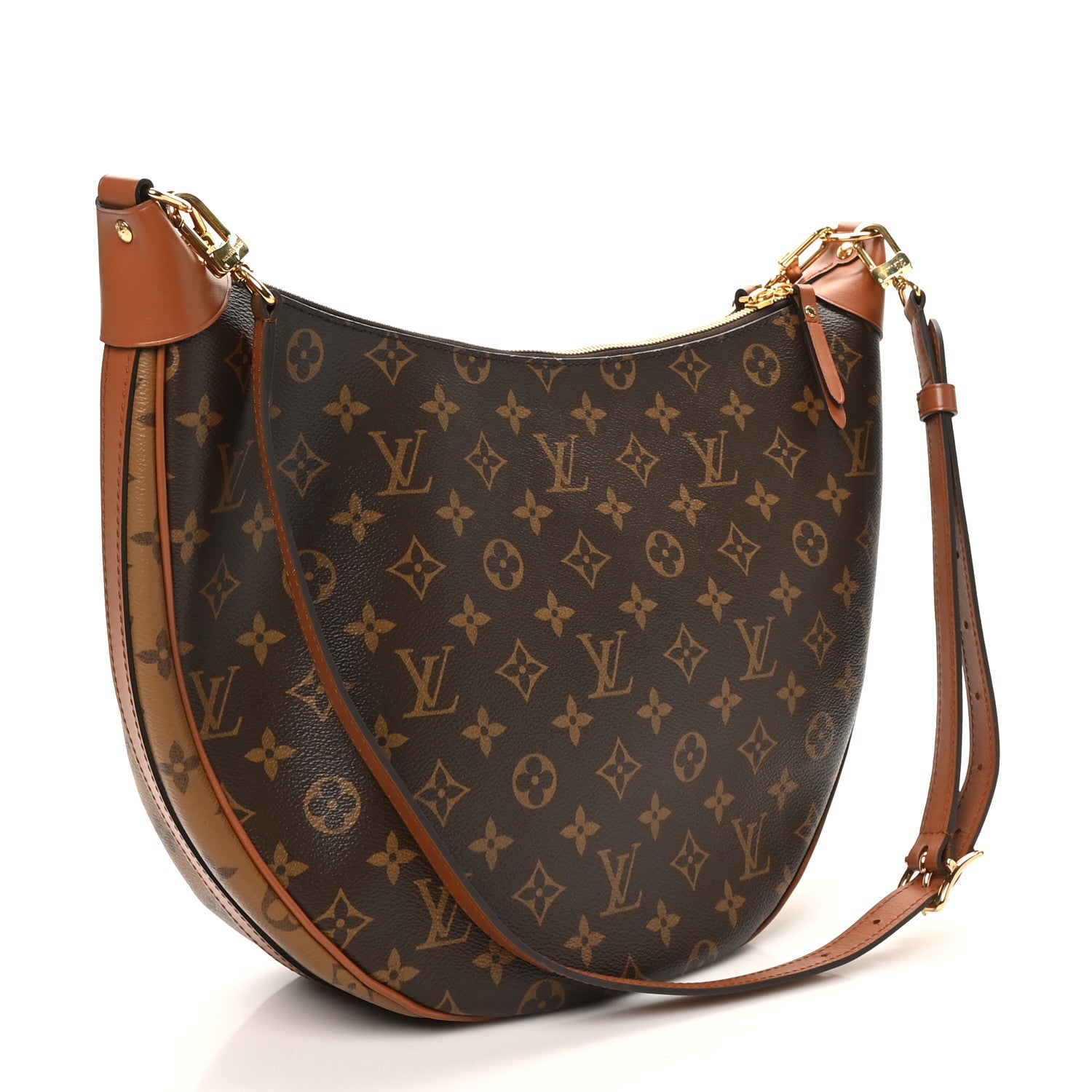 Reverse Monogram Loop Hobo