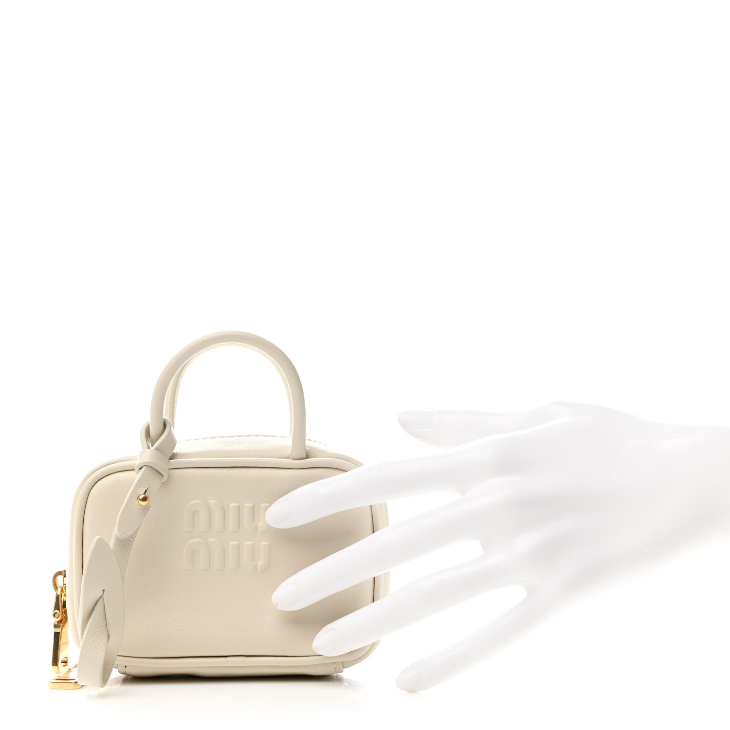 Calfskin Beau Micro Bag Chalk White