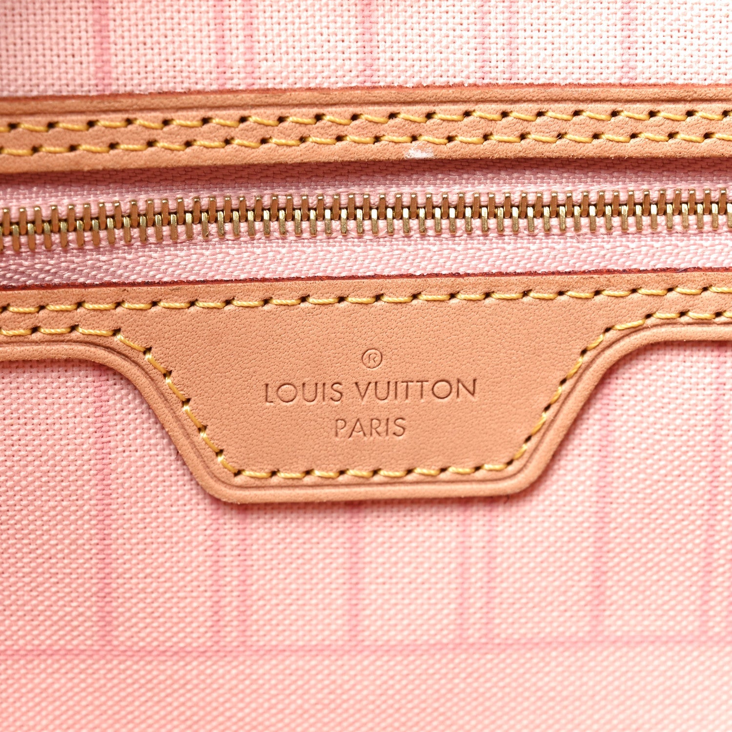 Damier Azur Neo Neverfull MM Rose Ballerine