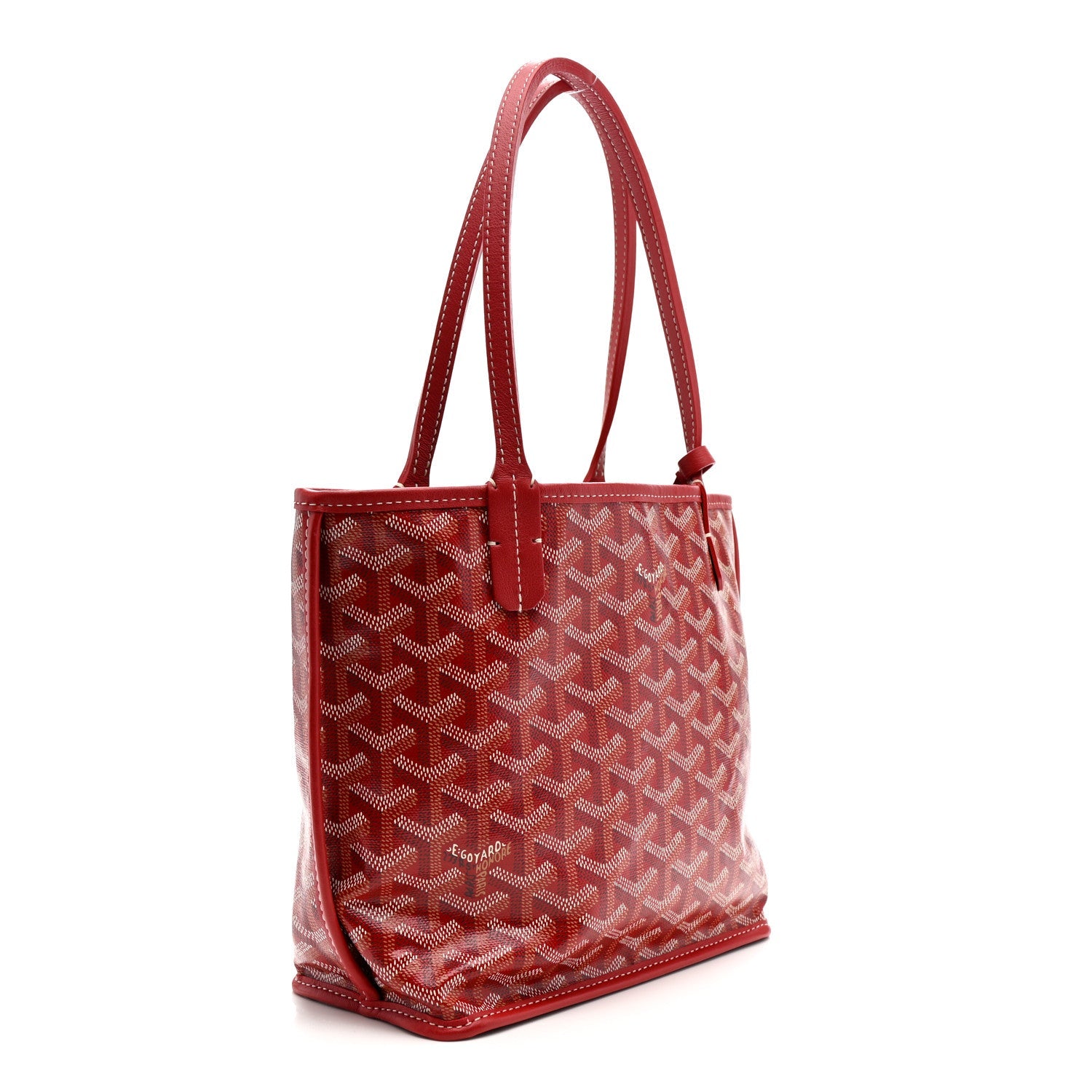 Goyardine Reversible Mini Anjou Red