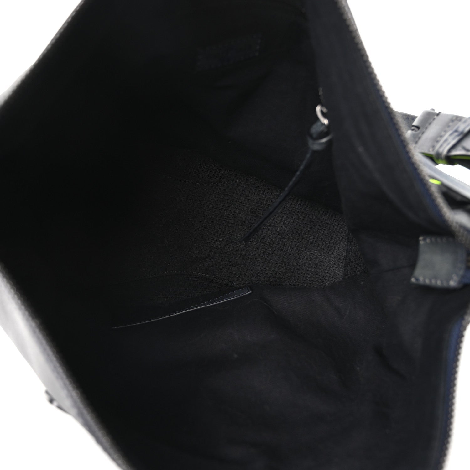 Used Calfskin Silver Hardware Small Neo Classic City Navy