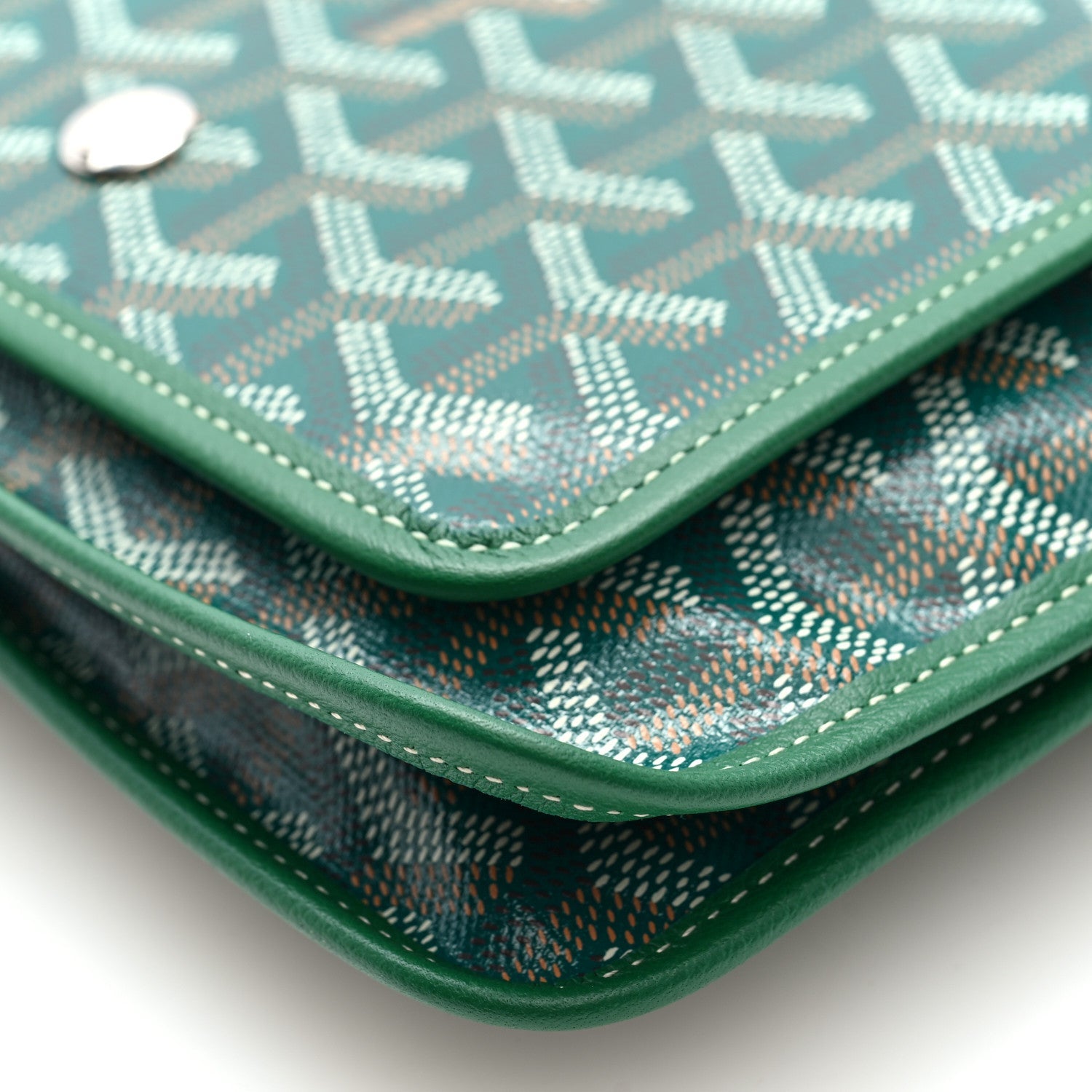 Goyardine Plumet Wallet Clutch Green