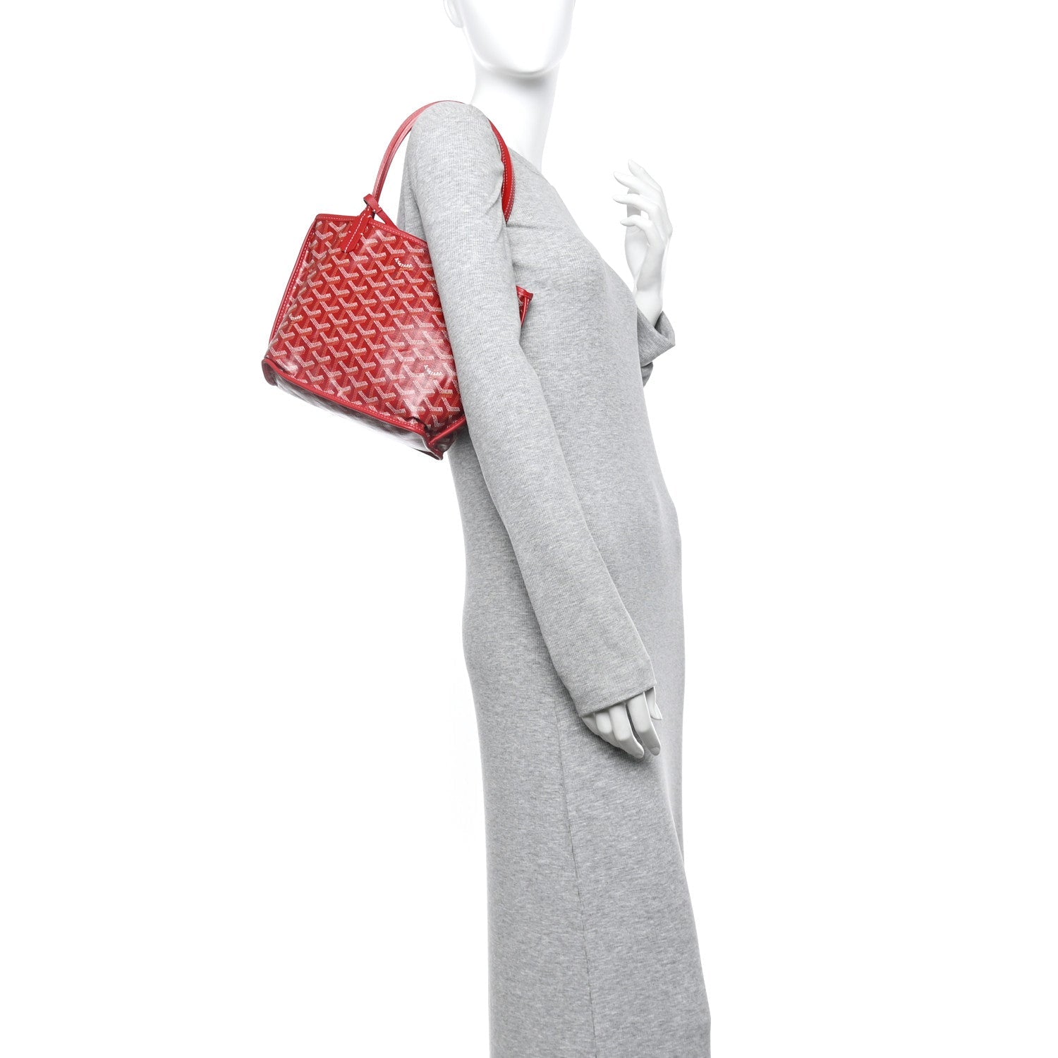 Goyardine Reversible Mini Anjou Red