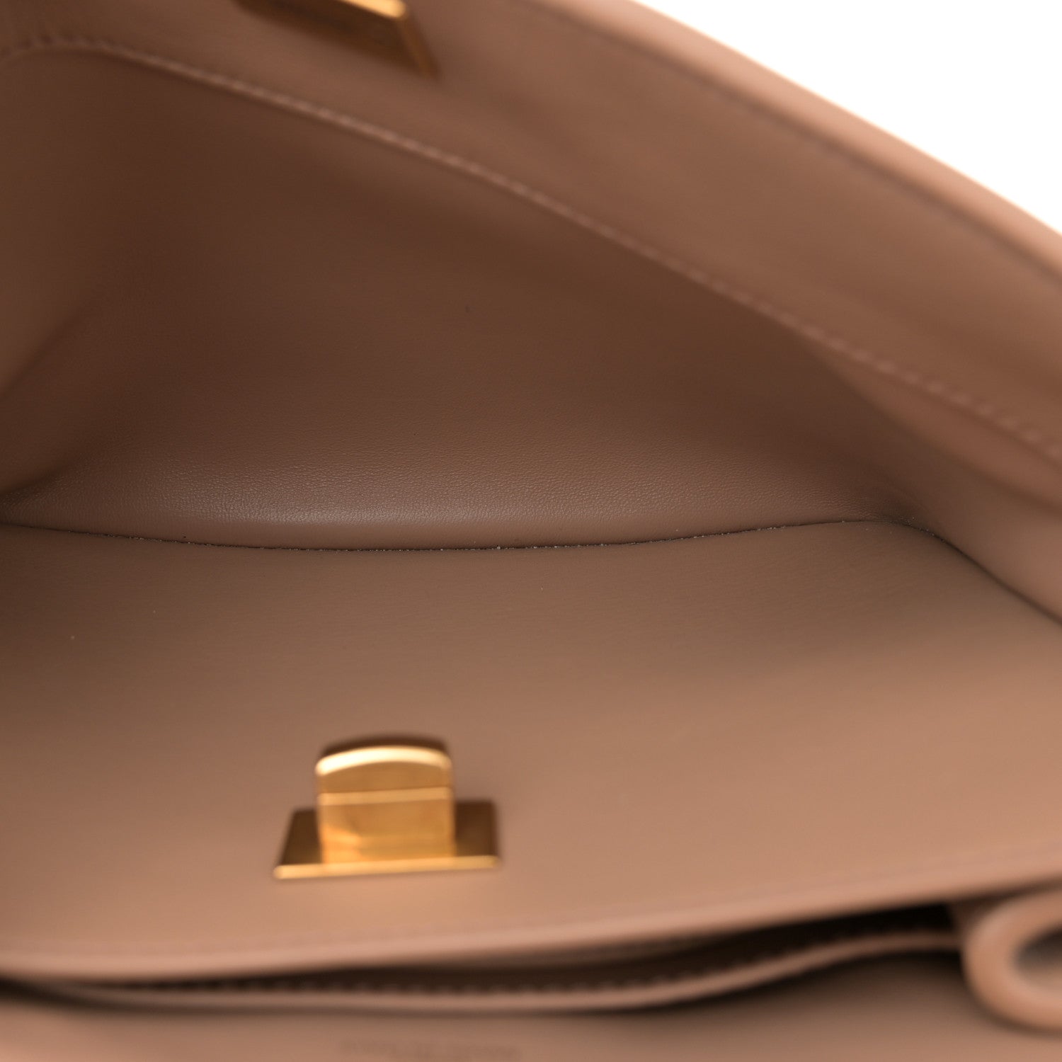 Natural Smooth Calfskin Mini Rodeo Top Handle Handbag Latte