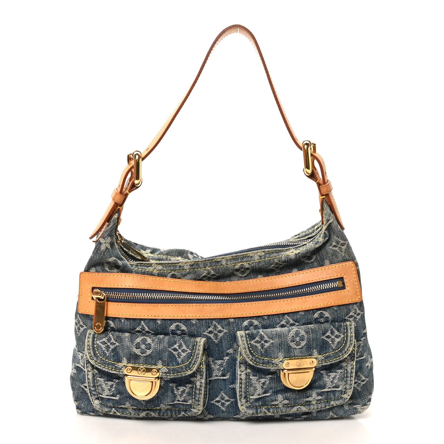 Monogram Denim Baggy PM Blue