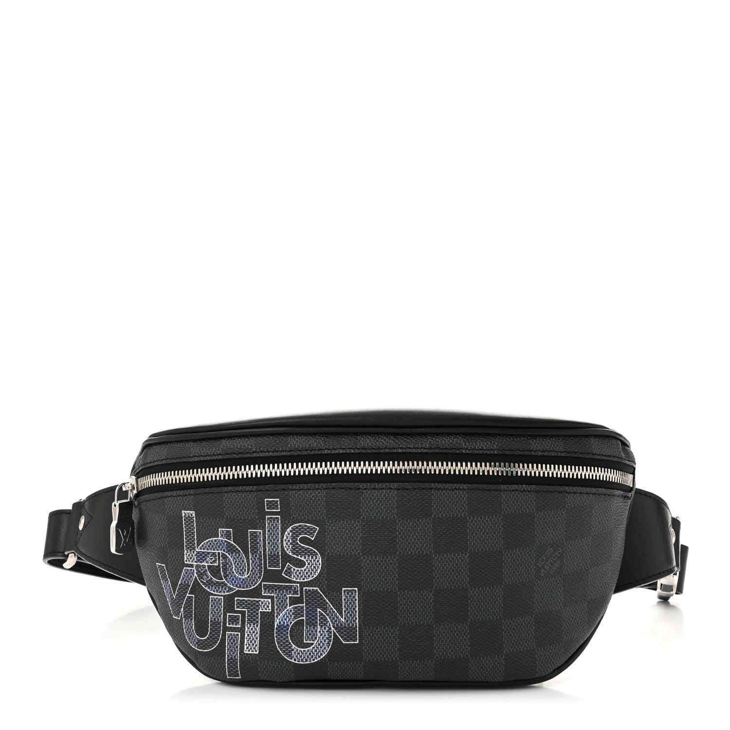 Damier Graphite Logo Campus BumBag Grey