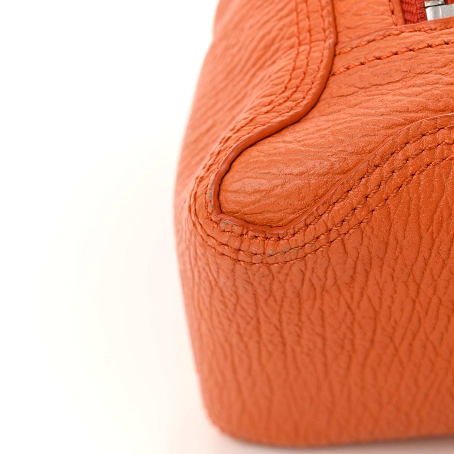 Textured Calfskin Pashli Backpack Orange