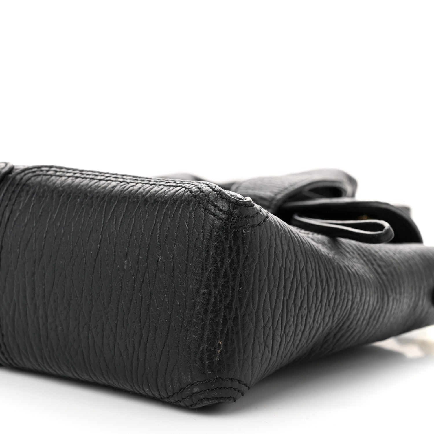 Textured Calfskin Mini Pashli Satchel Black