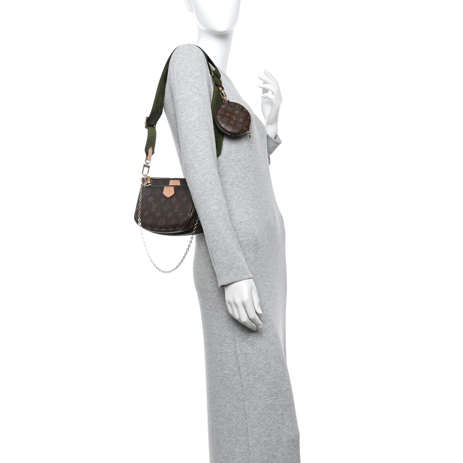 Monogram Multi Pochette Accessories Kaki