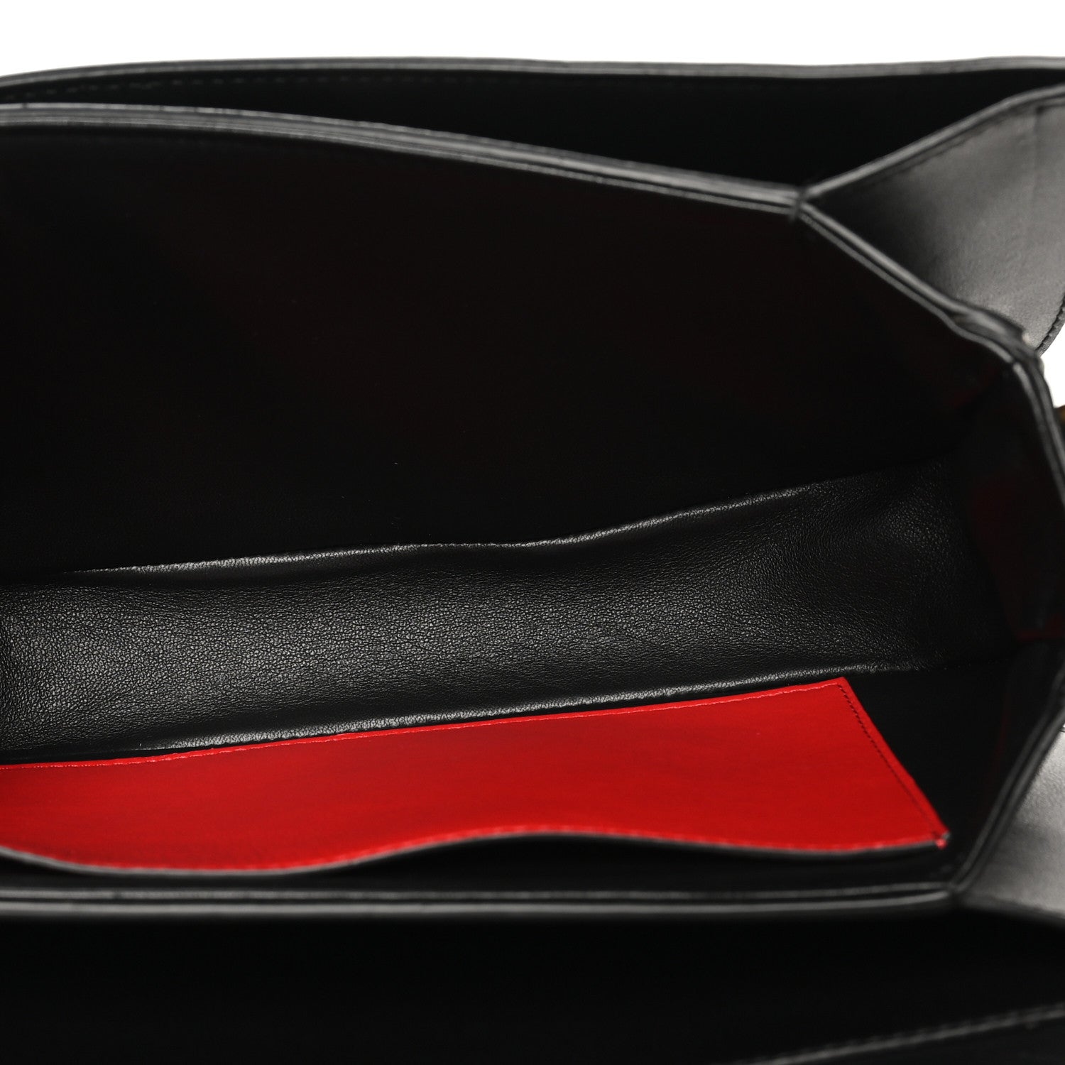 Smooth Calfskin Supervee Shoulder Bag Black