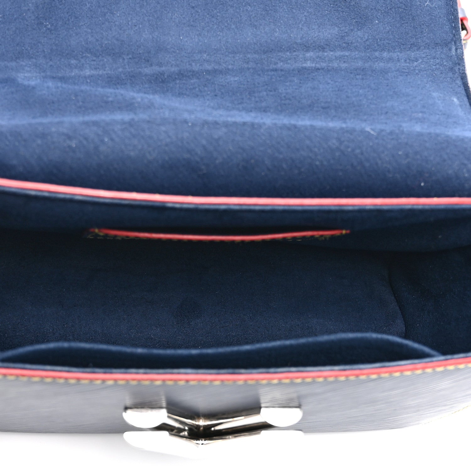 Epi Twist Shoulder Bag MM Indigo Piment