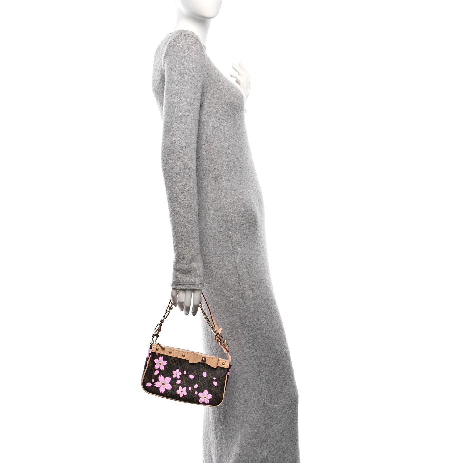 LV X TM Monogram Pochette Accessories Sakura Brown