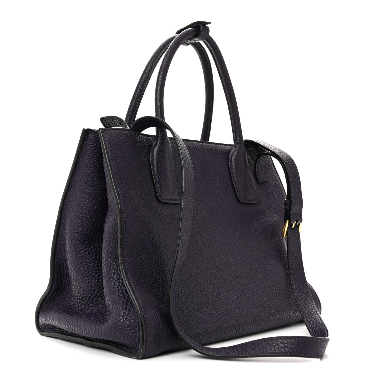 Vitello Daino Shopping Tote Viola