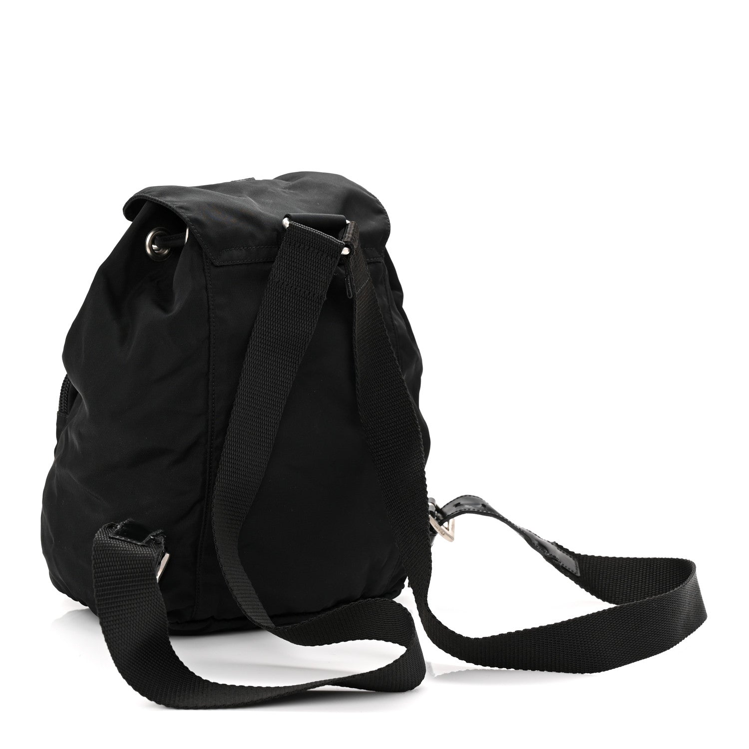 Nylon Vela Mini Cinch Backpack Black