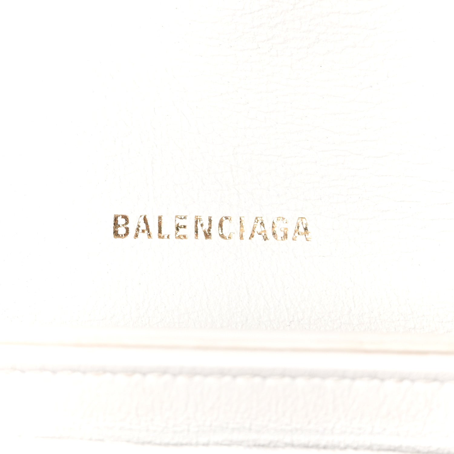 Calfskin Crocodile Small Crush Chain Bag White