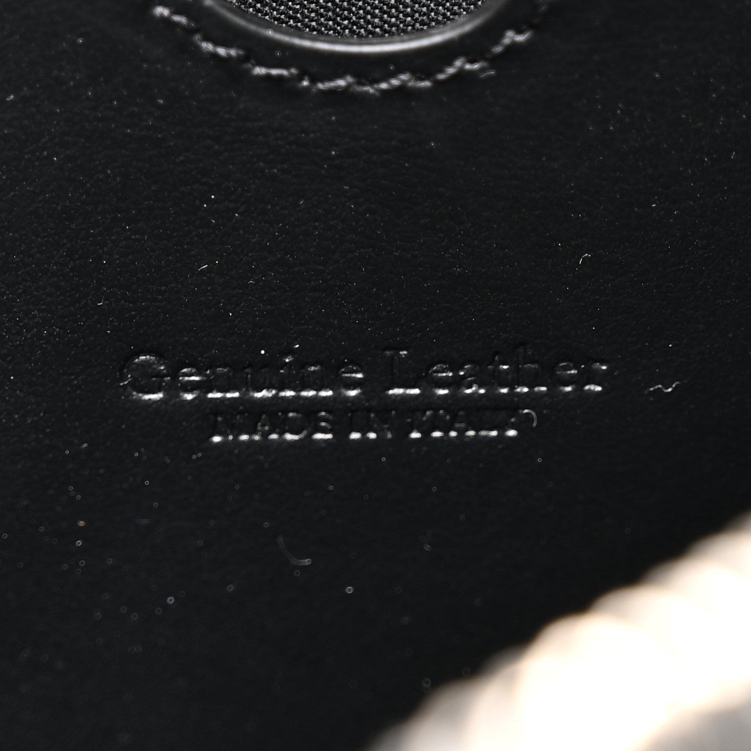 Calfskin Medium Zip Tie Clutch Black