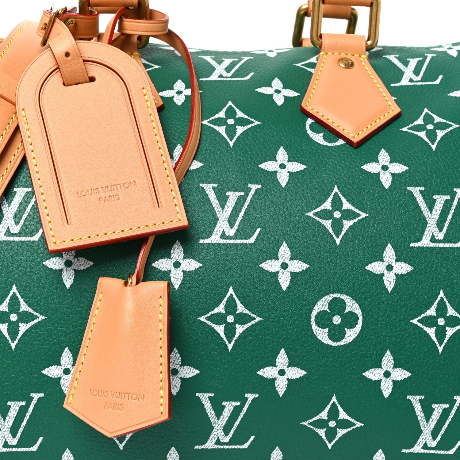 Calfskin Monogram Speedy P9 Bandouliere 30 Green