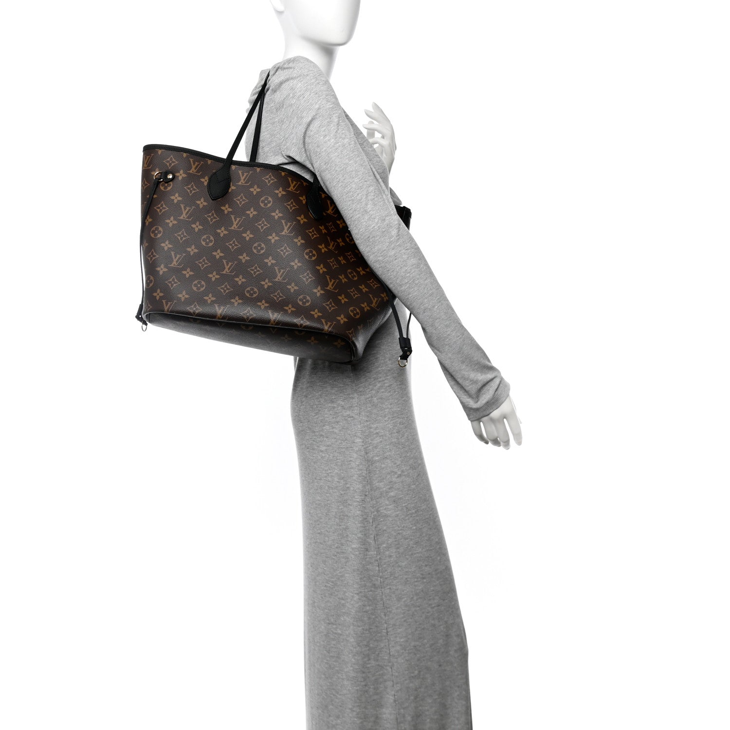 Monogram Calfskin Neo Neverfull Inside Out MM Black