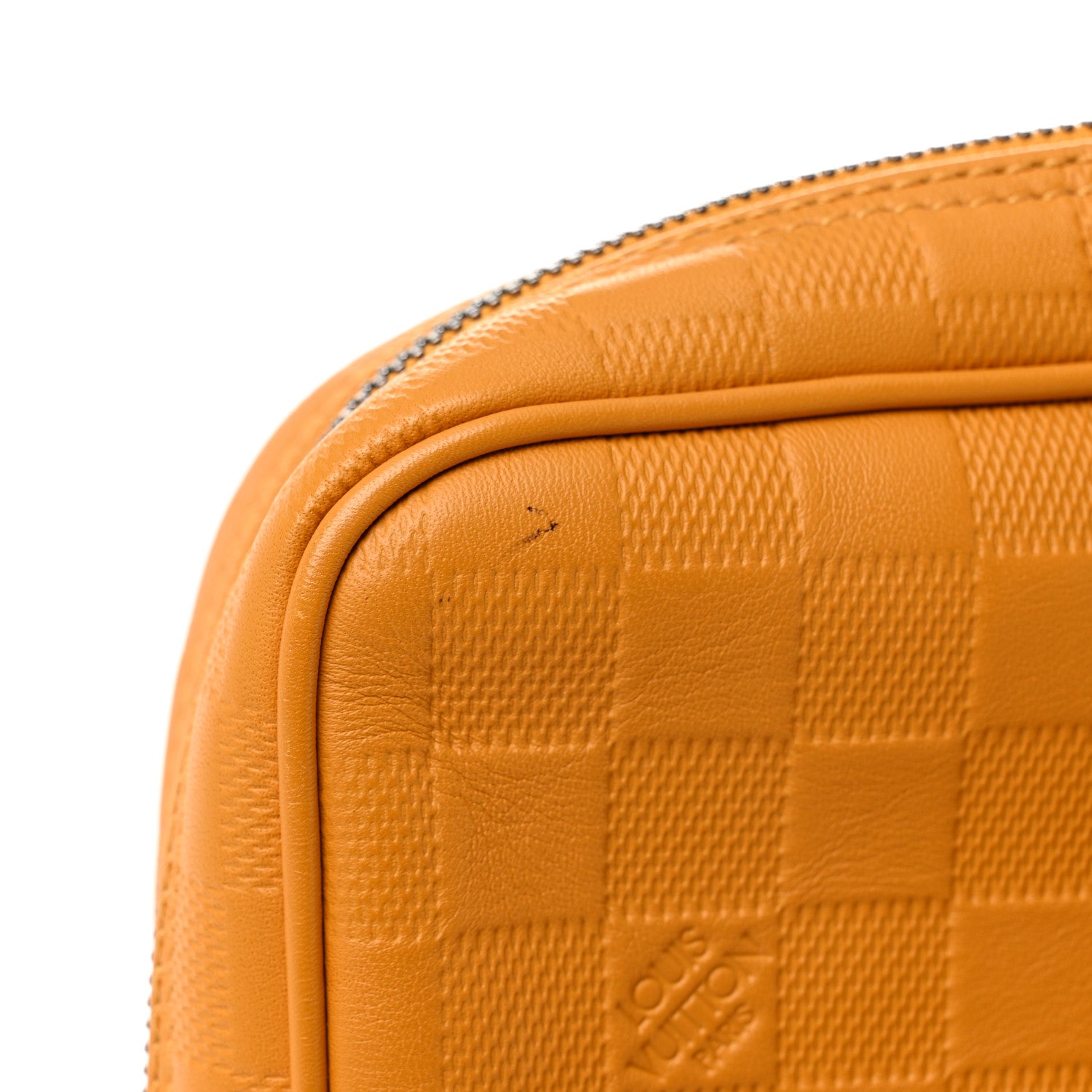 Damier Infini Porte-Documents Voyage Jaune