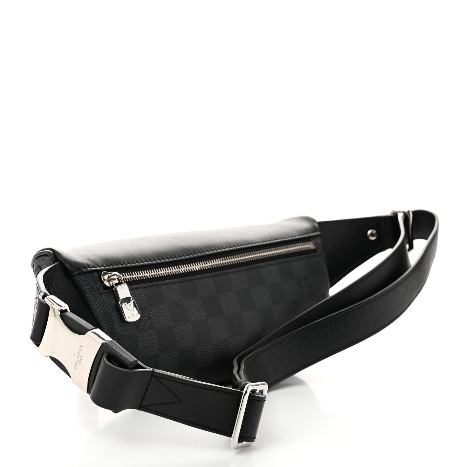 Damier Graphite Logo Campus BumBag Grey