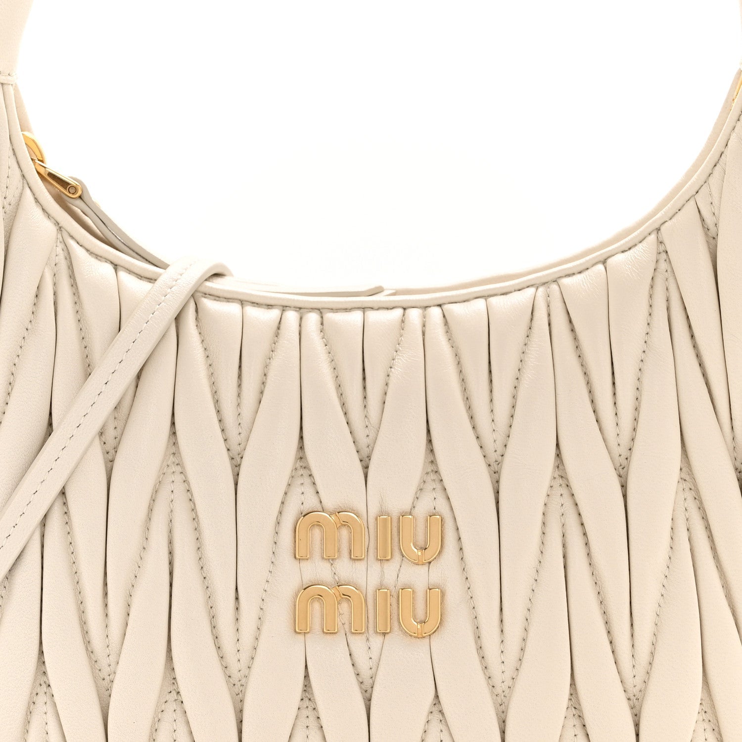 Nappa Matelasse Regular Wander Hobo White