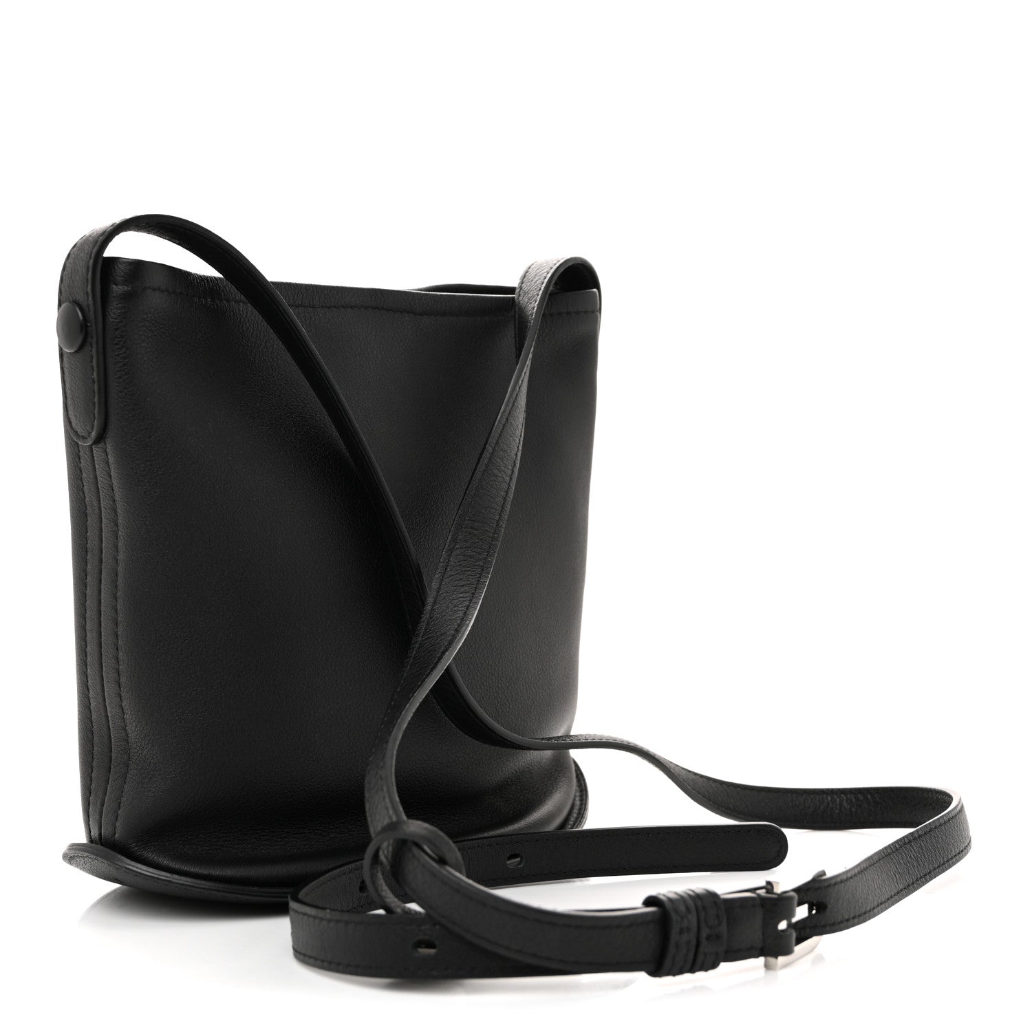 Calfskin Mini Pin Allure Bucket Black