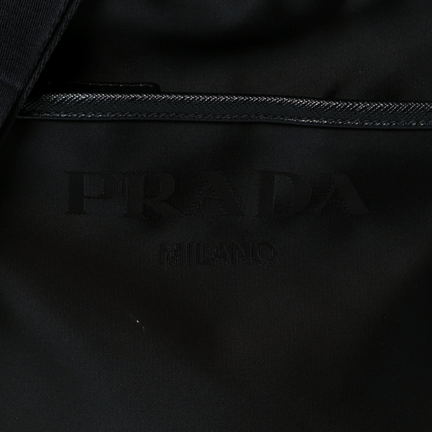 Re-Nylon Saffiano Pocket Messenger Black