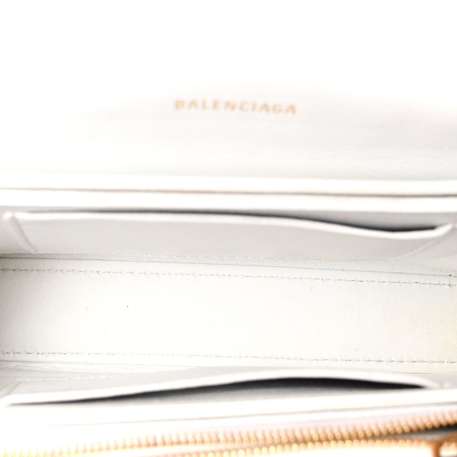 Calfskin Crocodile Small Crush Chain Bag White