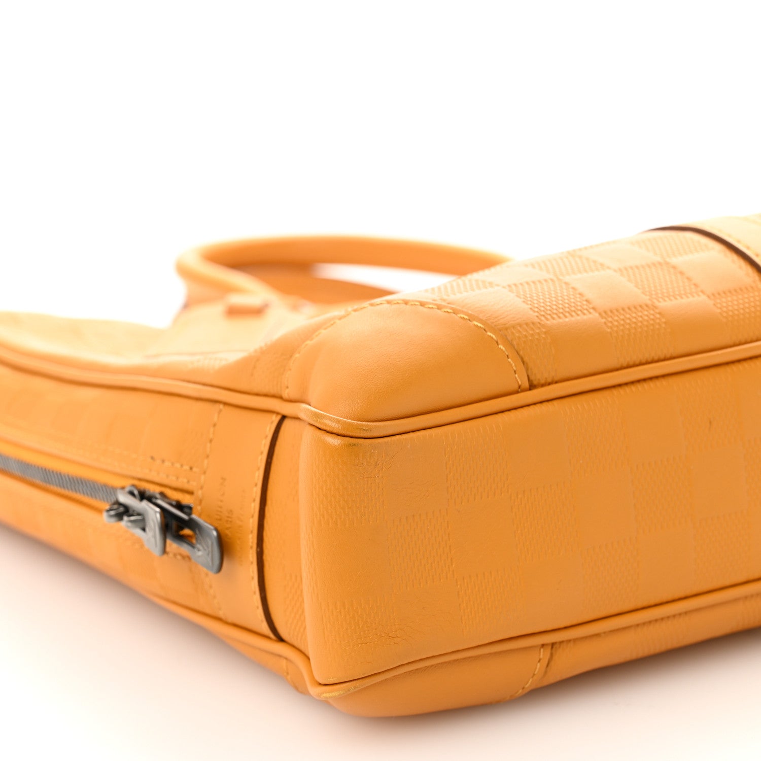 Damier Infini Porte-Documents Voyage Jaune