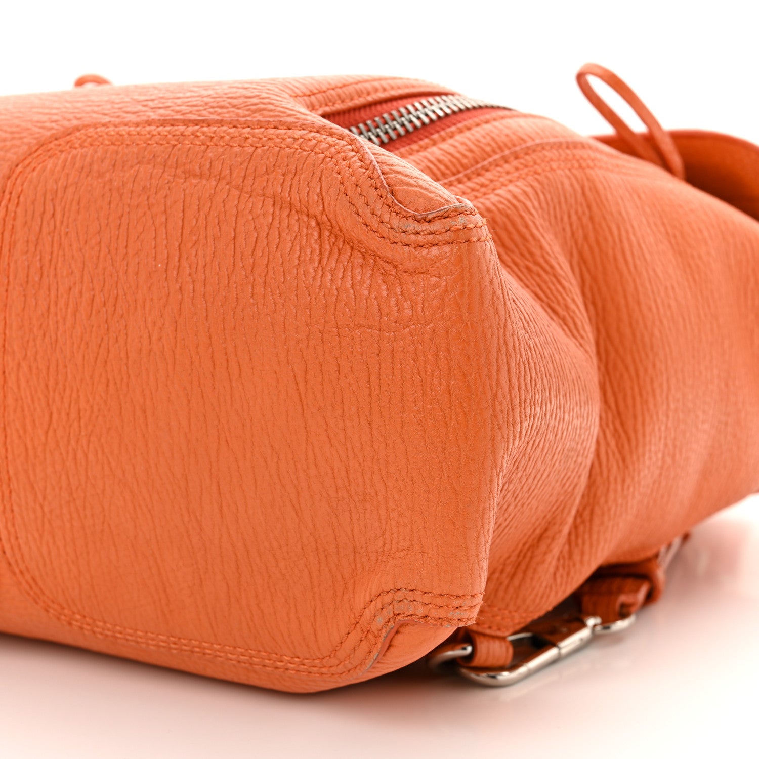 Textured Calfskin Pashli Backpack Orange