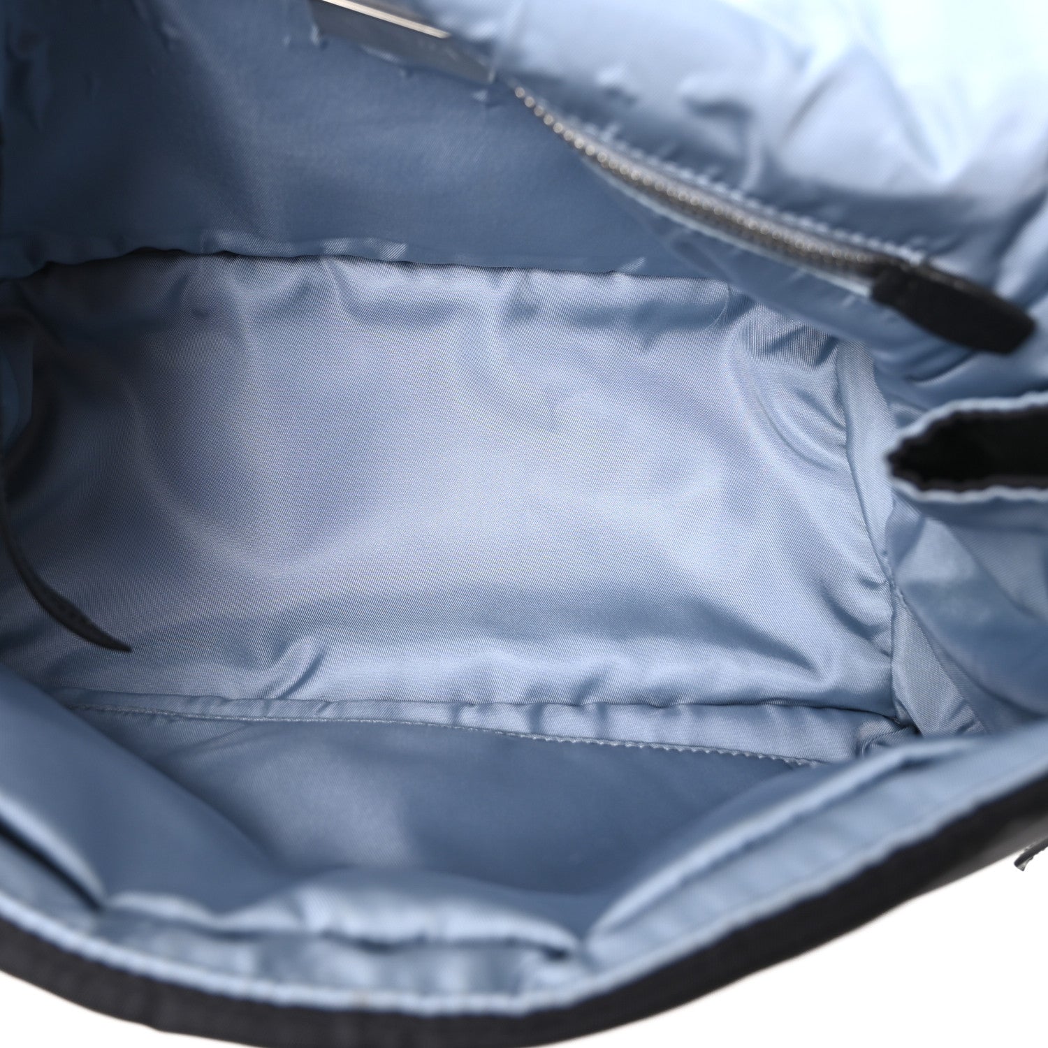 Tessuto Nylon Studded Etiquette Flap Black