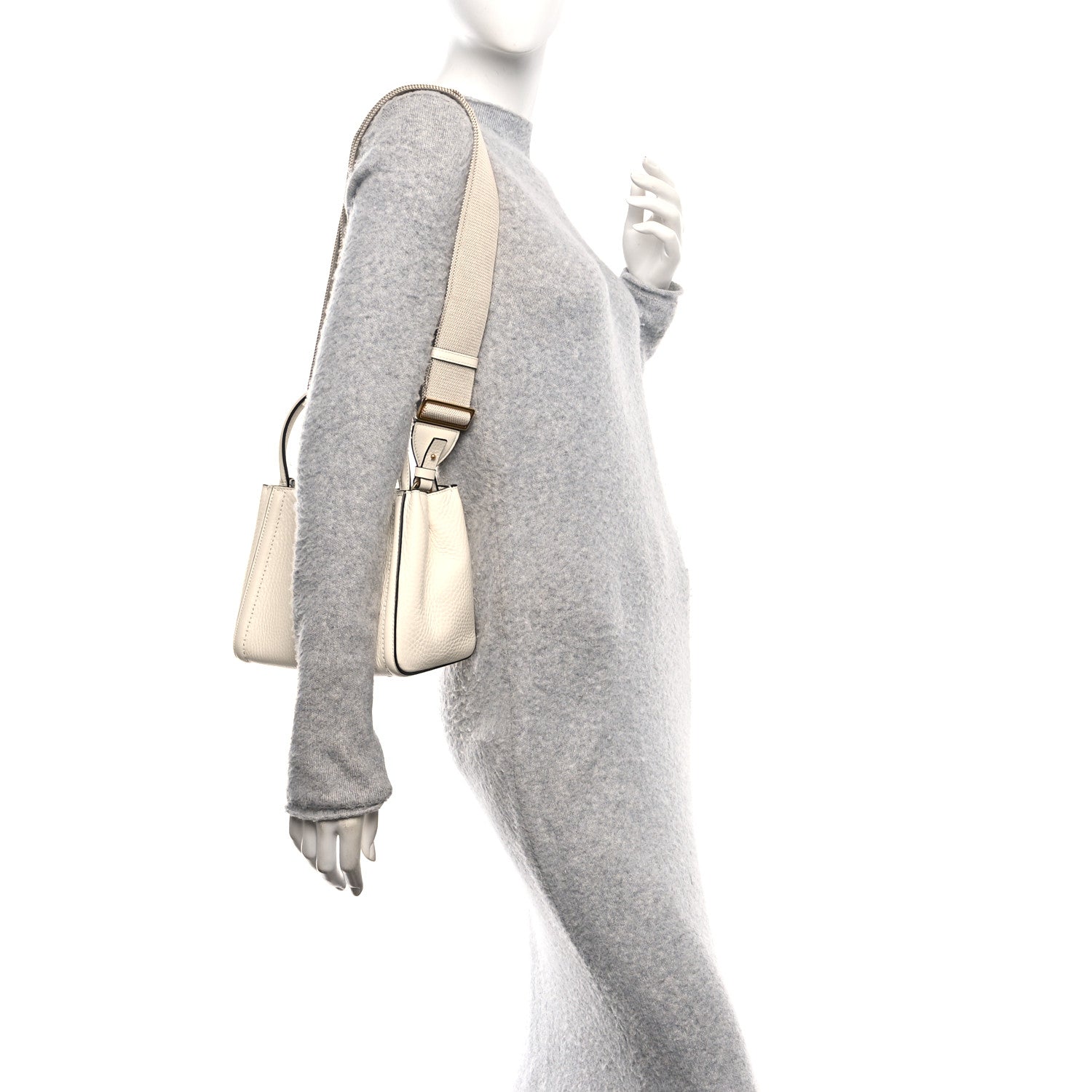 Soft Grainy Calfskin Alltime Small Handbag Ivory