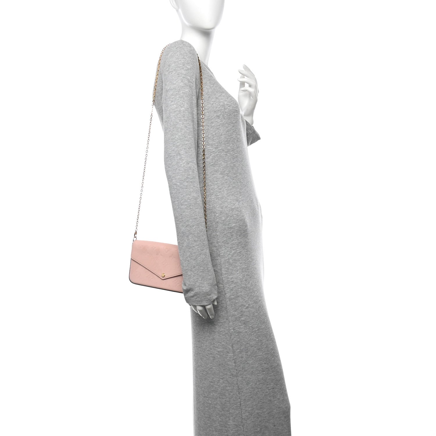 Vernis Pochette Felicie Chain Wallet Rose Ballerine