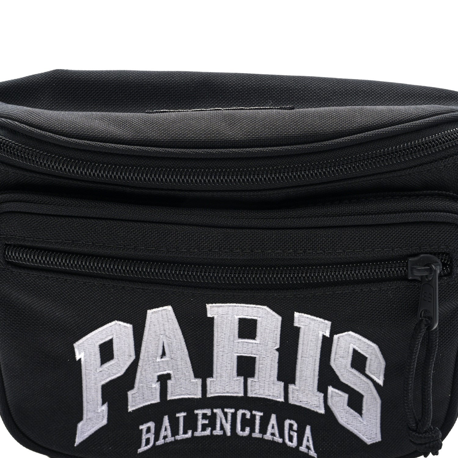Nylon Canvas Paris Explorer Belt Bag  Black