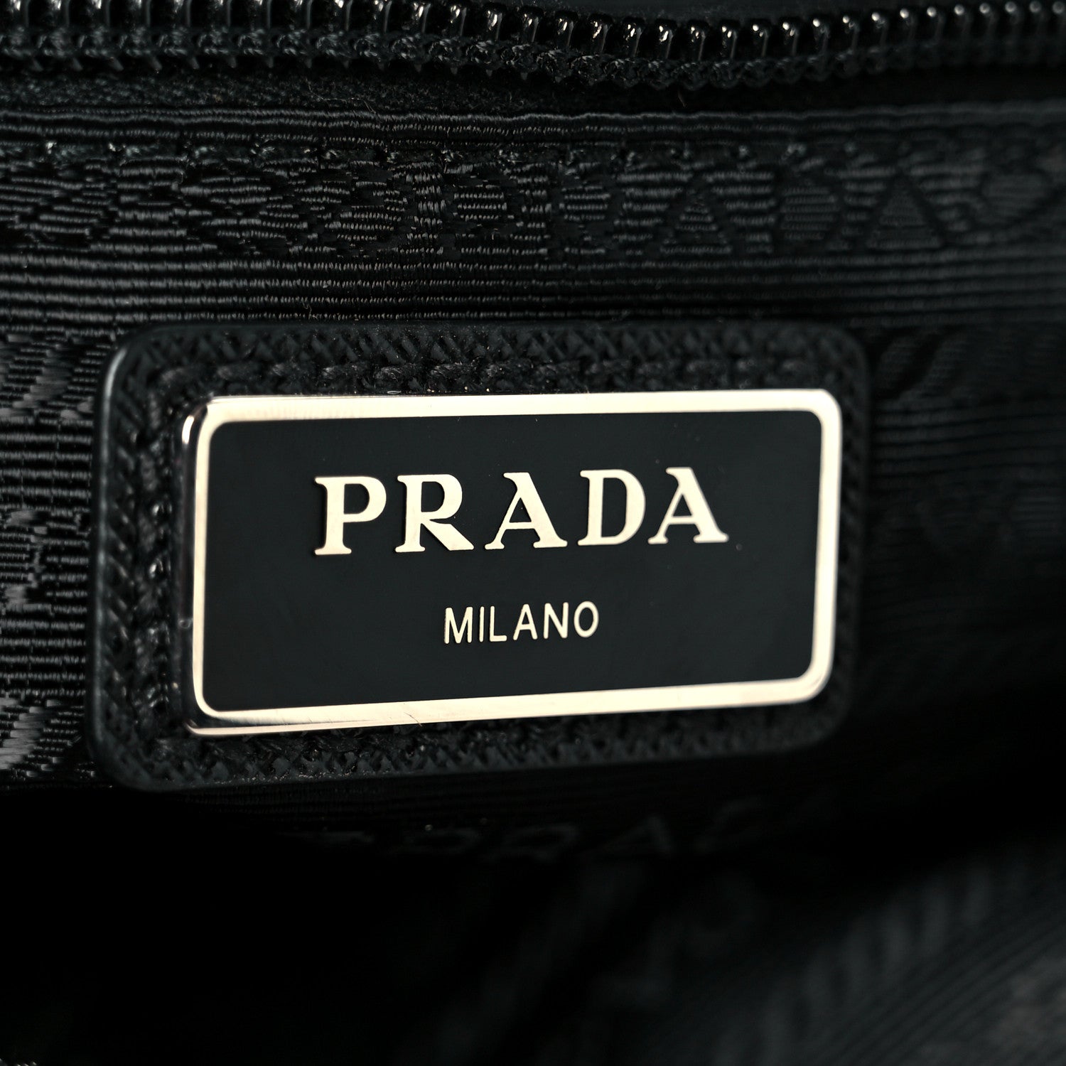 Re-Nylon Saffiano Pocket Messenger Black