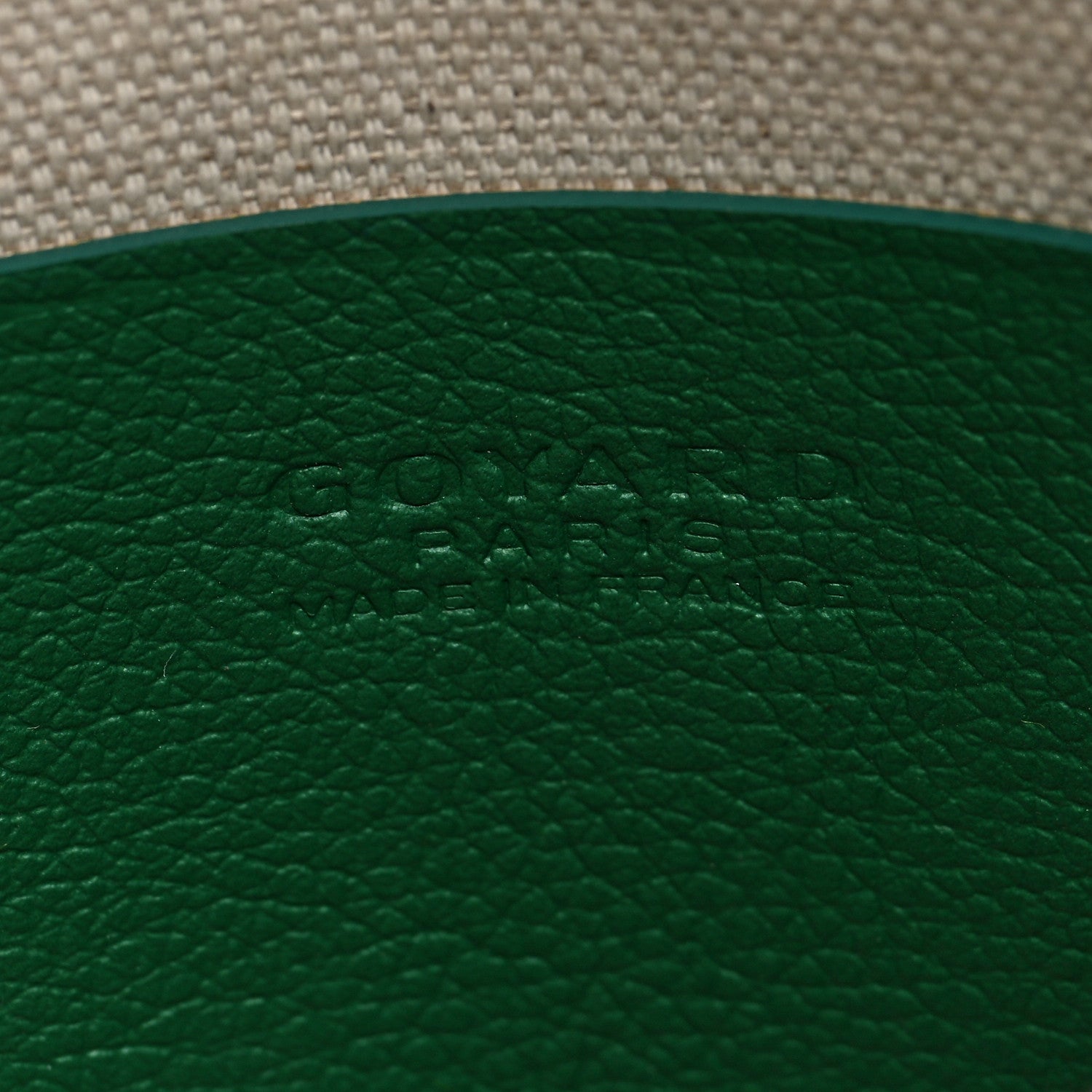 Goyardine Plumet Wallet Clutch Green