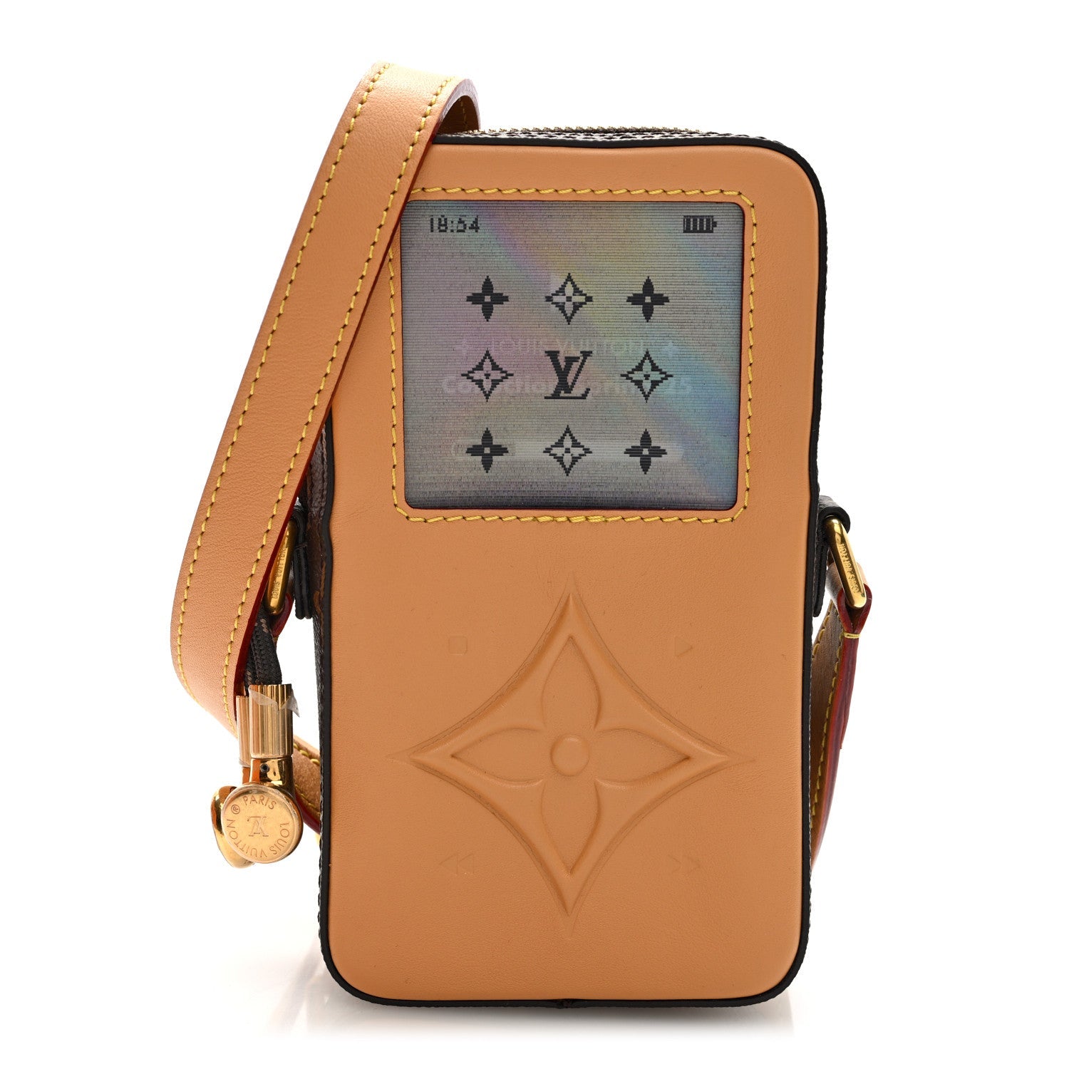 Calfskin Monogram Music Player Wearable Wallet