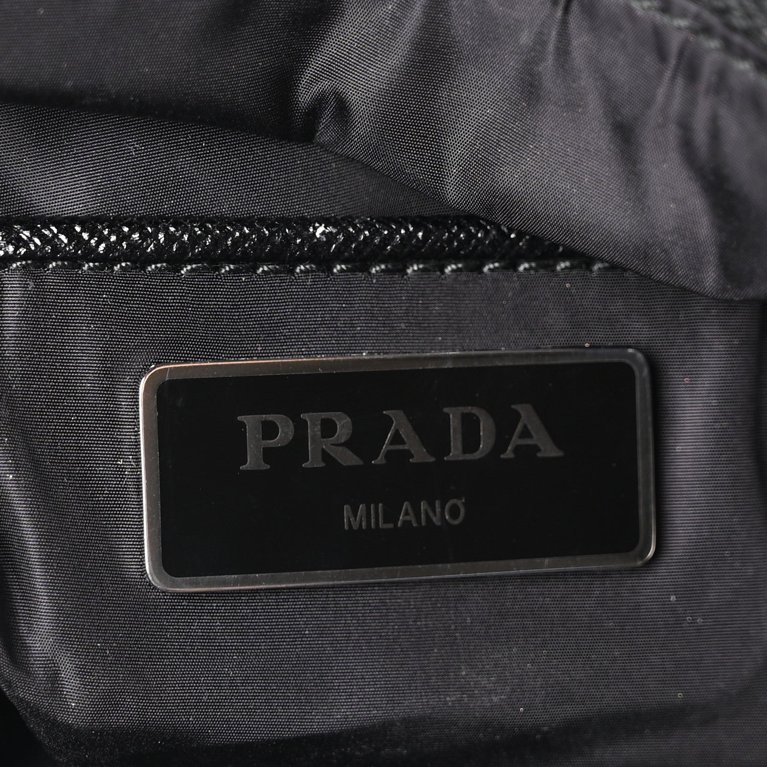 Tessuto Nylon Saffiano Rose Print Tote Black Rosso