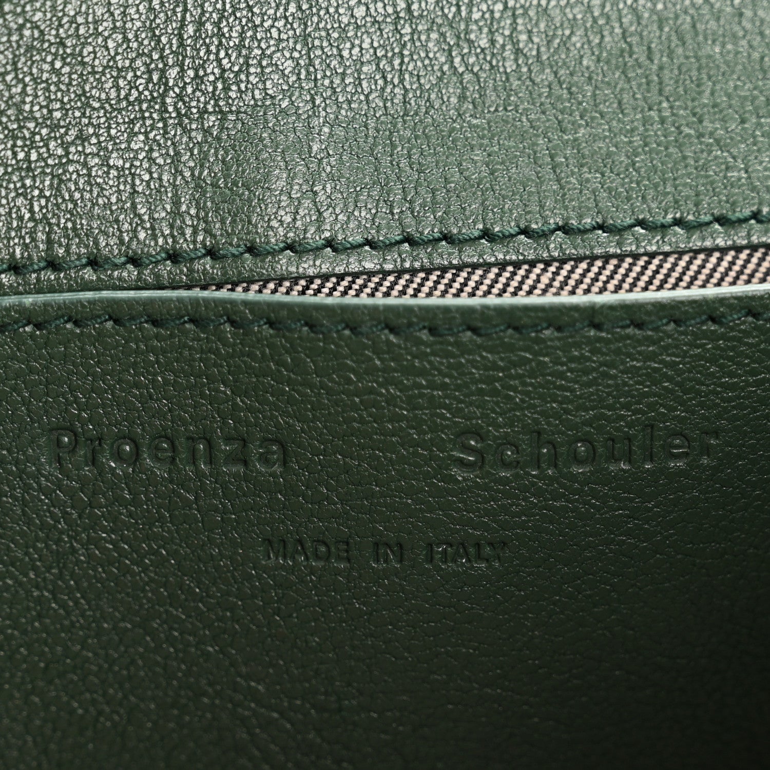 Lambskin Mini PS1 Satchel Forest Green