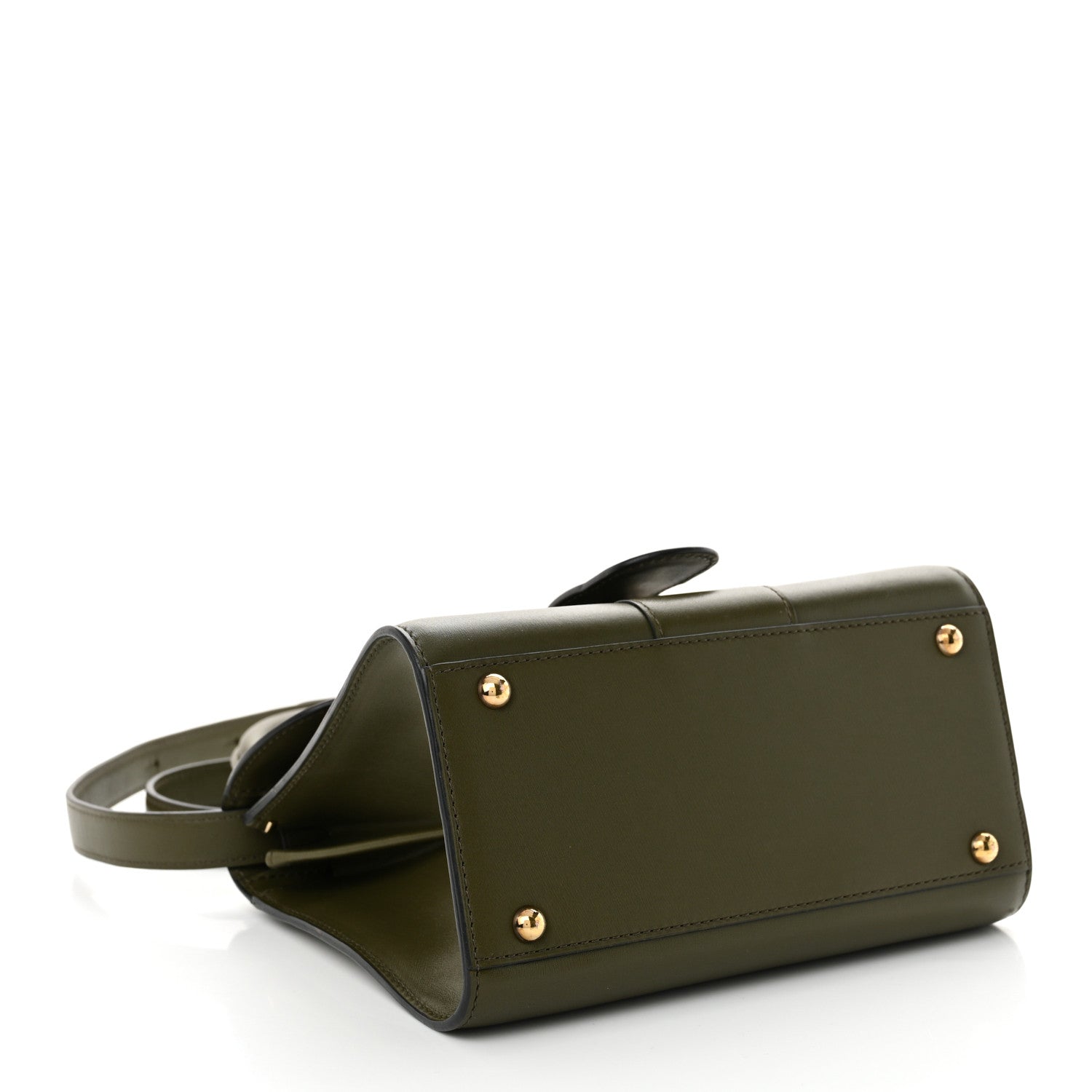 Box Calfskin Mini Brillant Satchel Olive