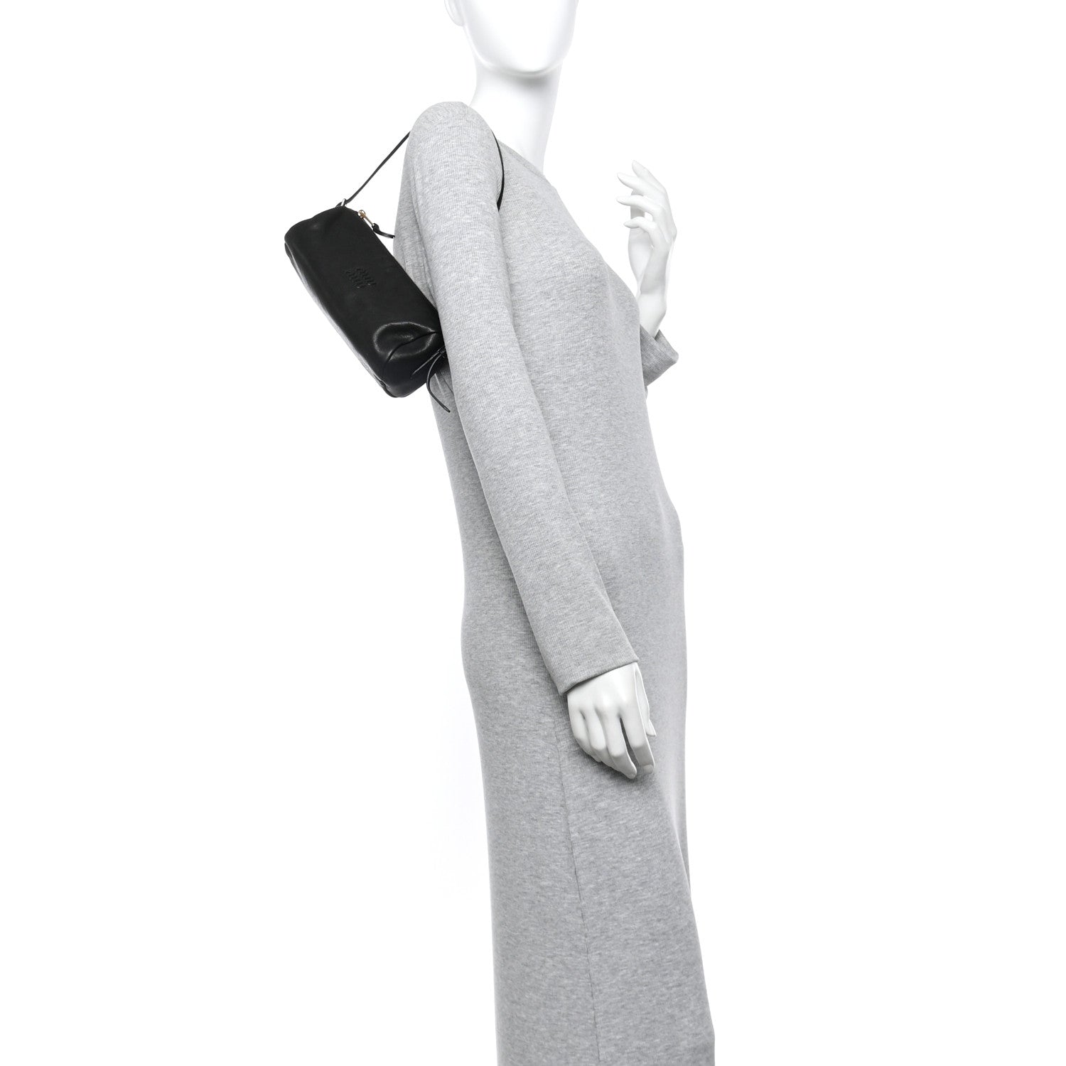 Nappa Aviator Mini Pouch Black