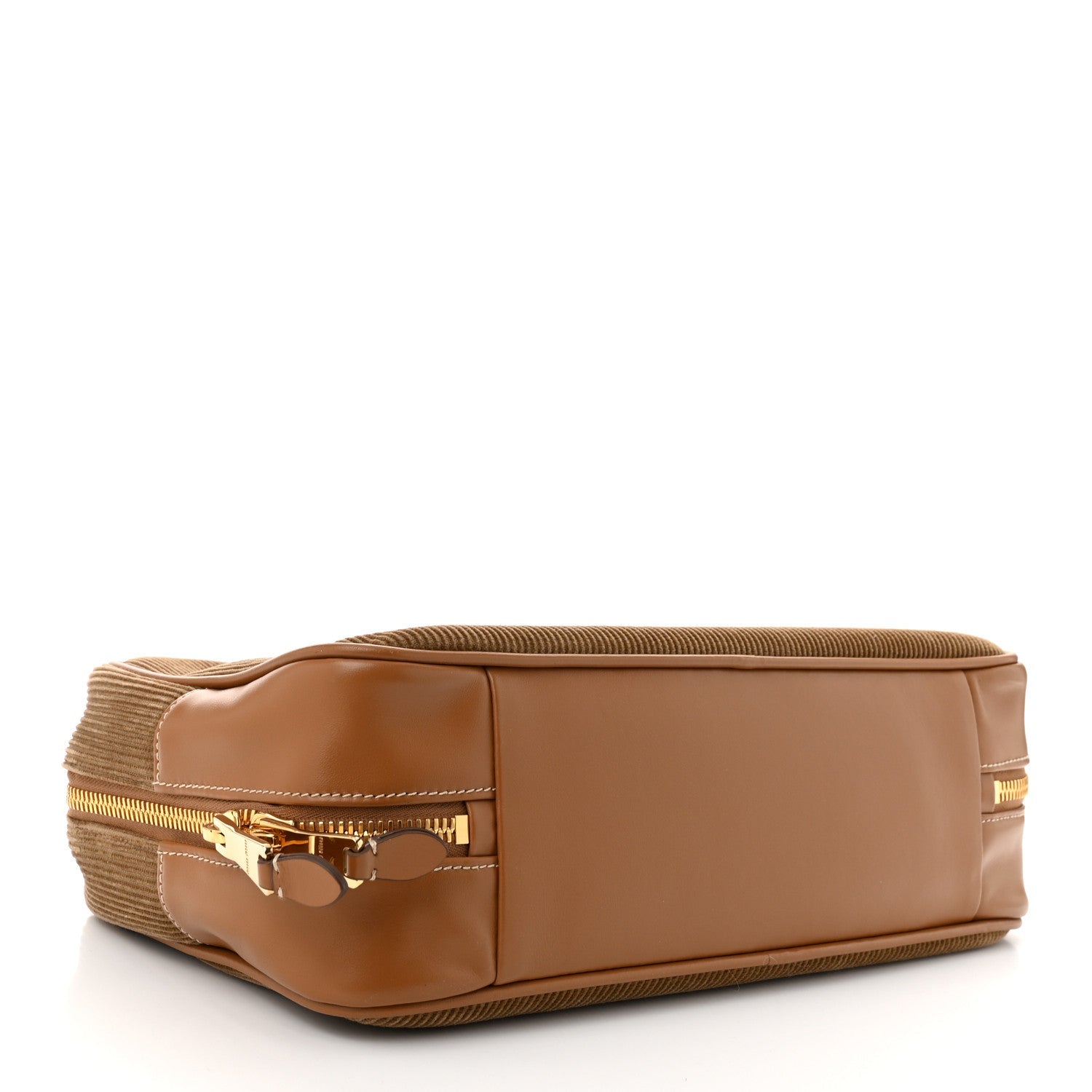 Corduroy Large Beau Top Handle Bag Cinnamon