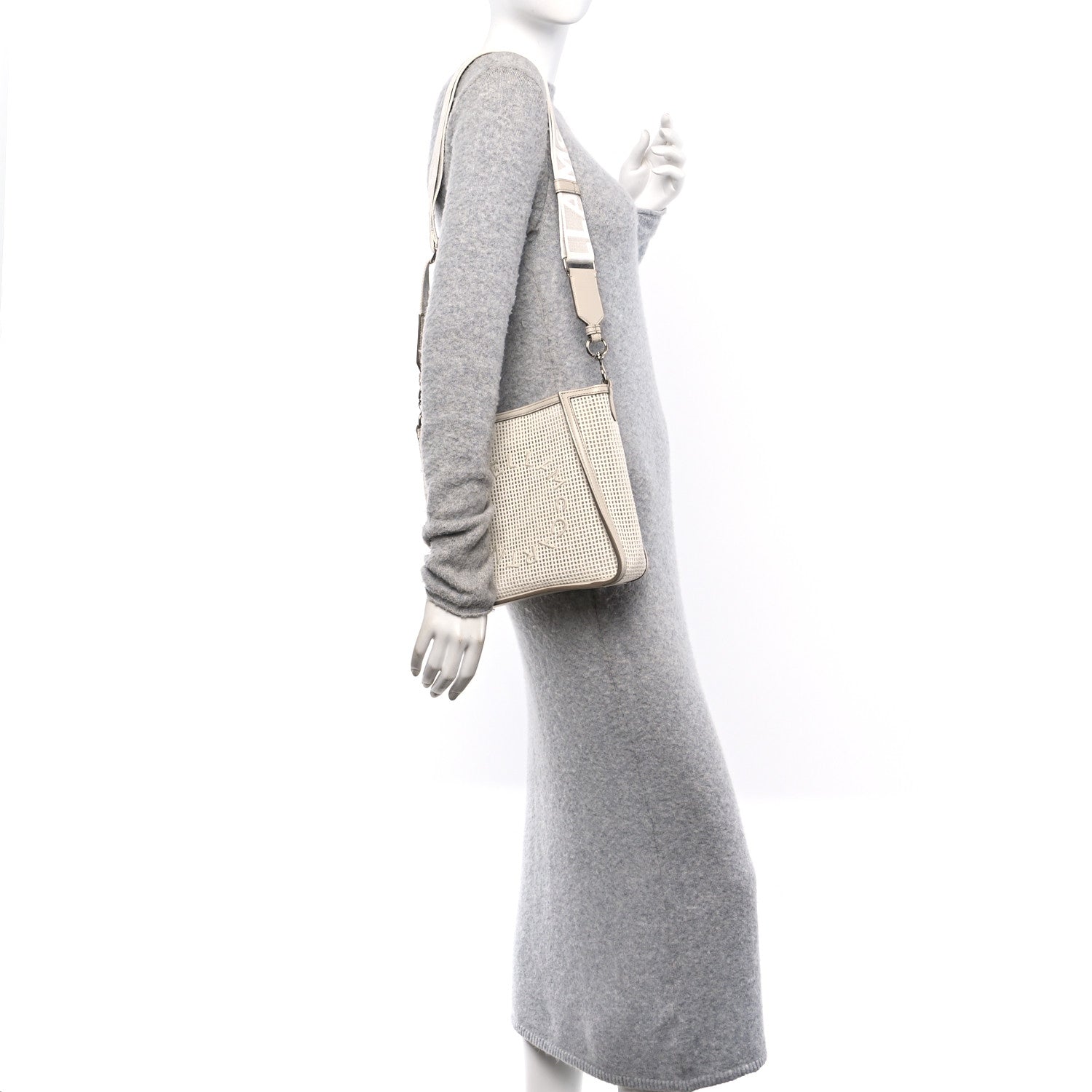 Eco Mesh Logo Mini Crossbody Ivory White